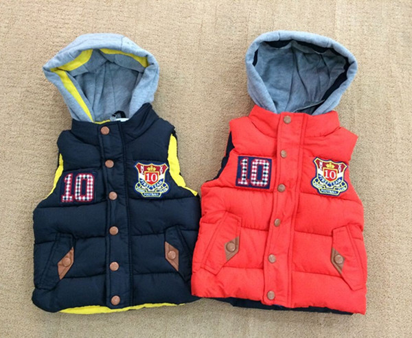 【童装2014新款NE<em>儿童棉马甲</em> 男童连帽棉背心