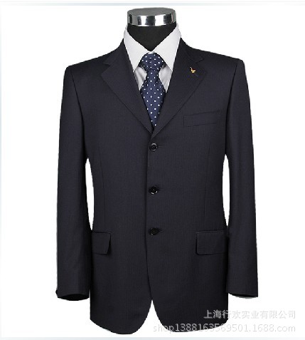 上海男式西服职业装定制厂 商务套装西服定做