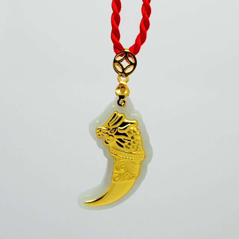 批发采购玉器工艺品-金玉世家正品金镶玉金龙