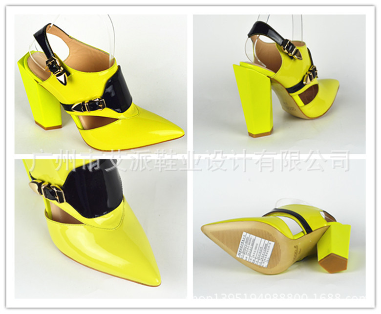 凉鞋-真皮<em>女鞋</em>高跟鞋凉鞋尖头广州<em>女鞋芒果</em>色
