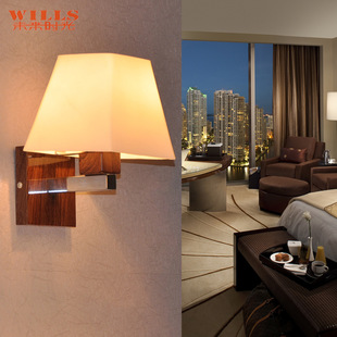 现代简约床头壁灯 创意卧室走廊过道led壁灯酒店工程灯饰一件代发