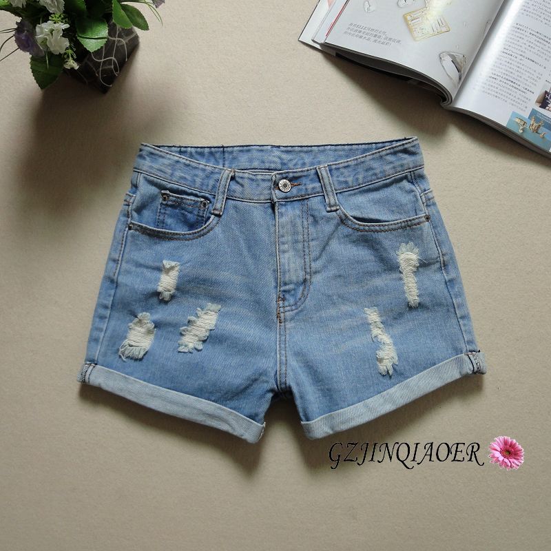 <em>2014新款</em>高腰<em>牛仔短裤女式</em>牛仔裤批发209 图