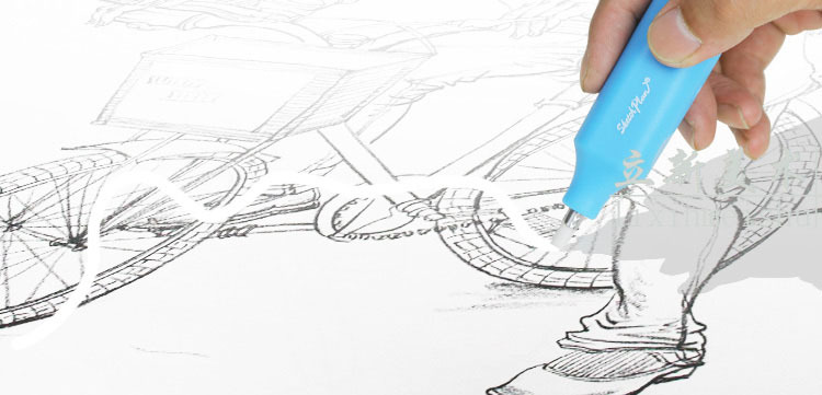 【高速电动橡皮擦绘图用 内送10个橡皮芯\/可换芯设计漫画帮手】价格,厂家,图片,橡皮擦,石家庄立新美术用品批发-马可波罗网