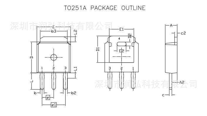 广东深圳n沟道高电压mos管aoi11n60 to-251a 600v aos全新原装价格