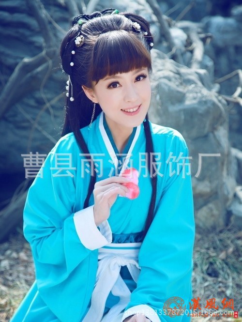 【<em>古装</em>汉服女 曲裾 唐装汉服公主贵妃 <em>汉代</em>服 大