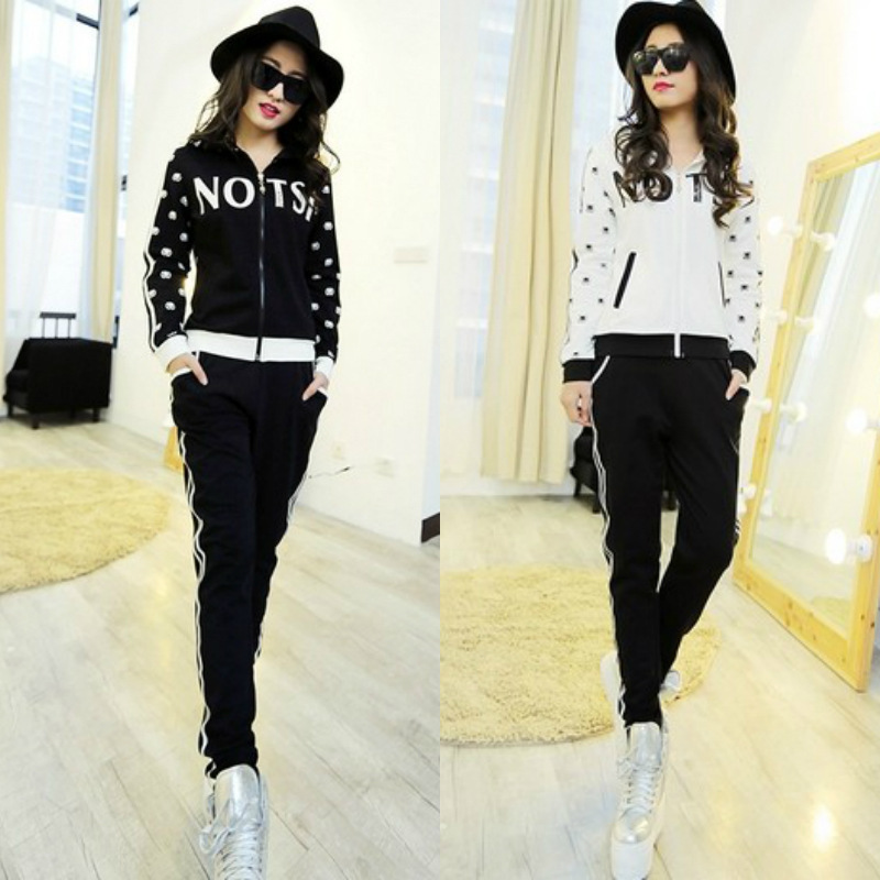 【<em>爆款</em>】都市空间<em>春季女装</em>时尚撞色连帽字母印