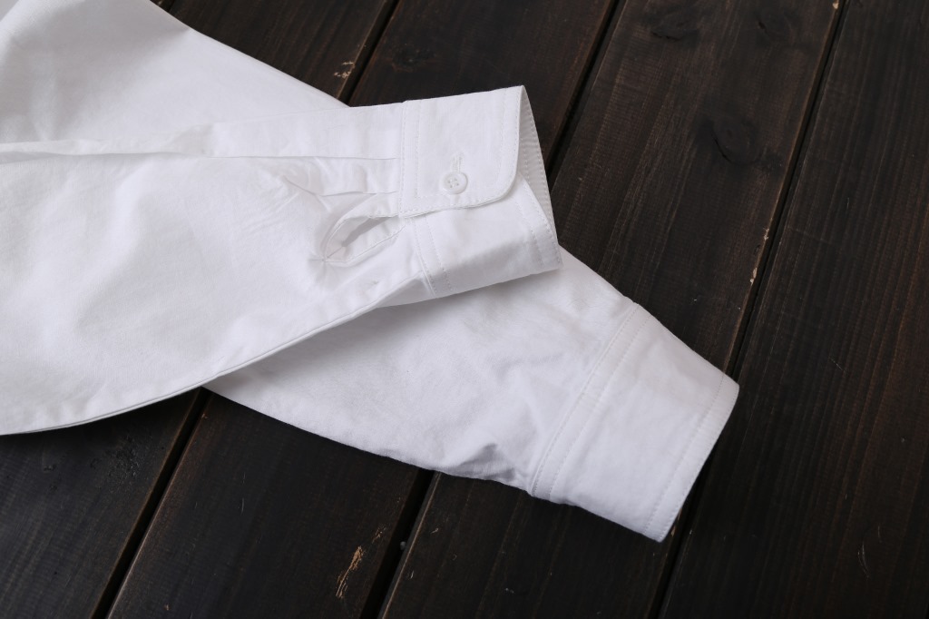 复古小圆领白衬衫