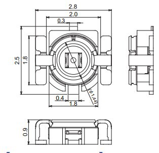 第四代射频线 rf同轴座 20449-001e i-pex天线座子 国产