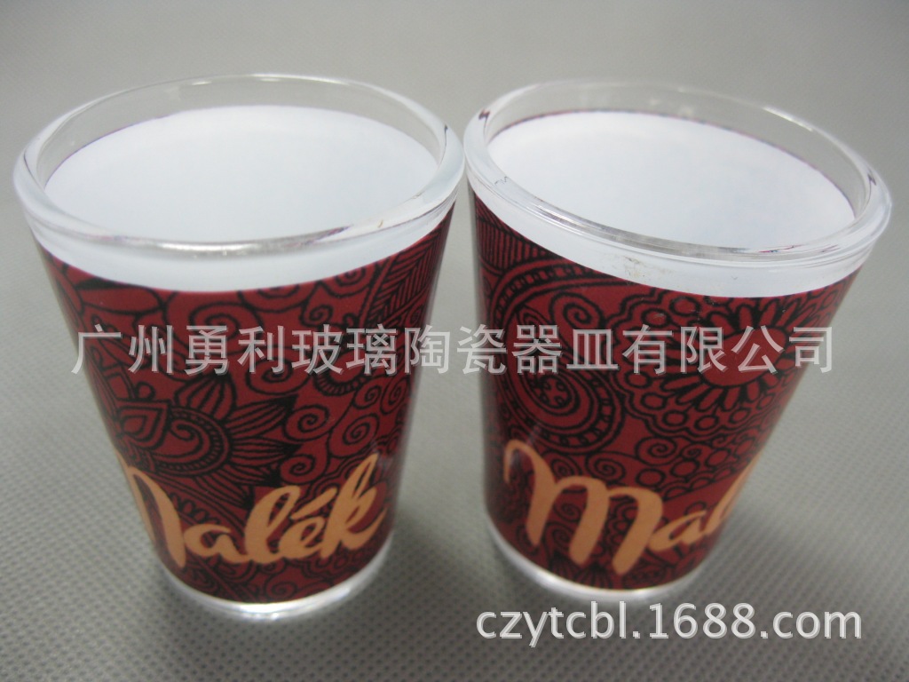 批发采购杯子-广东广州玻璃杯烤花厂供应贴花