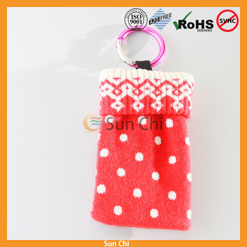 【厂家供应 针织 手机套 保护套 植物图案】