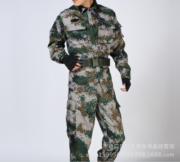 厂家批发07丛林数码夏迷彩服套装迷彩夏作训通用迷彩军训迷彩服