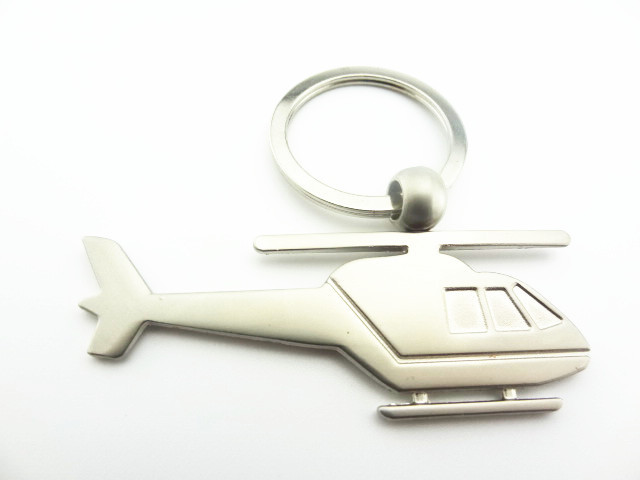 批发采购钥匙配饰-直升机模型钥匙扣 高档金属