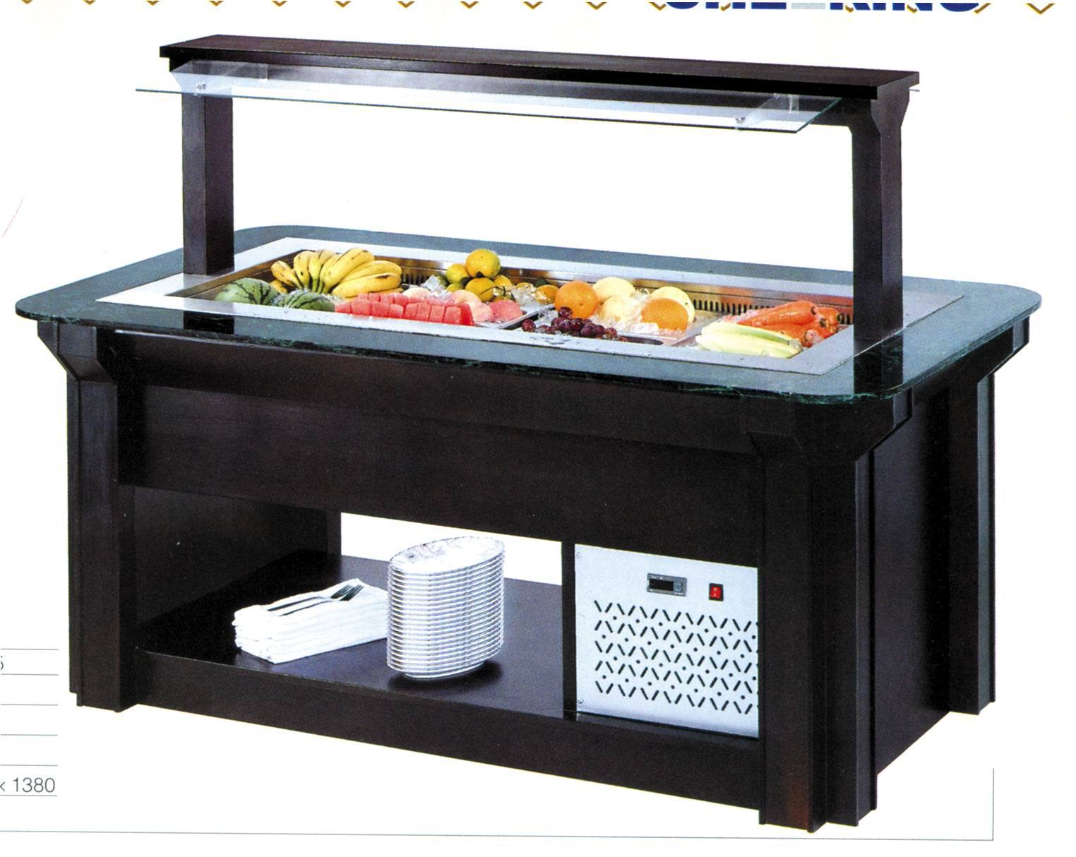 E-H1820FL4开放式双面大理石沙拉台