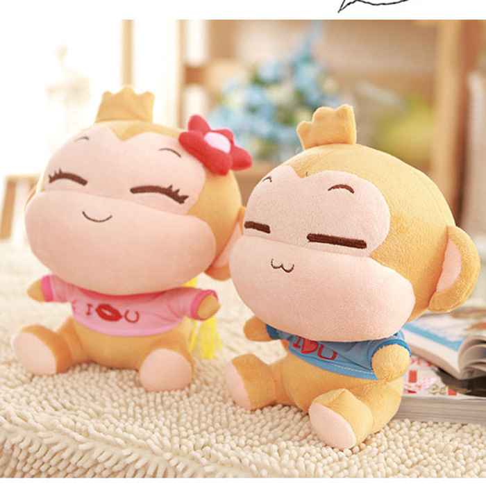 悠嘻猴公仔毛绒玩具情侣嘻哈猴子抱枕布娃娃情