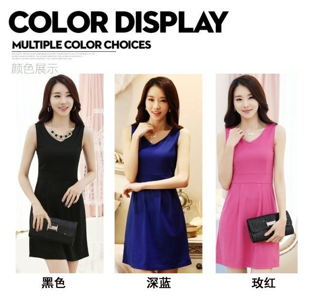 2014新款厂家直销时尚潮流韩版雪纺<em>背心裙</em>连