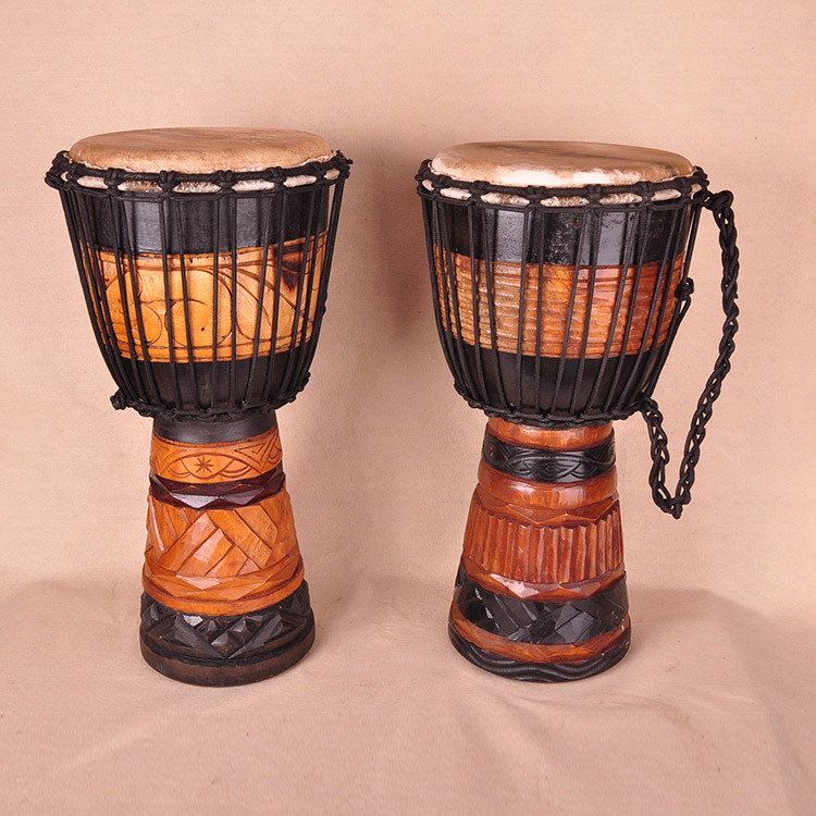 djembe 印尼鼓 非洲手鼓12英寸 高60cm雕刻打击乐器2641