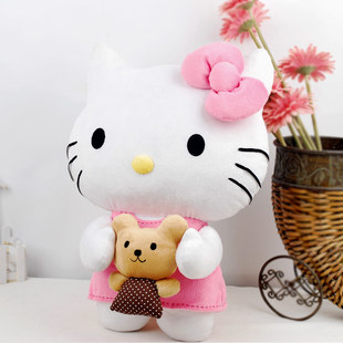 【卡通动漫手工】hello kitty凯蒂猫 手工布偶 玩具材料包批发