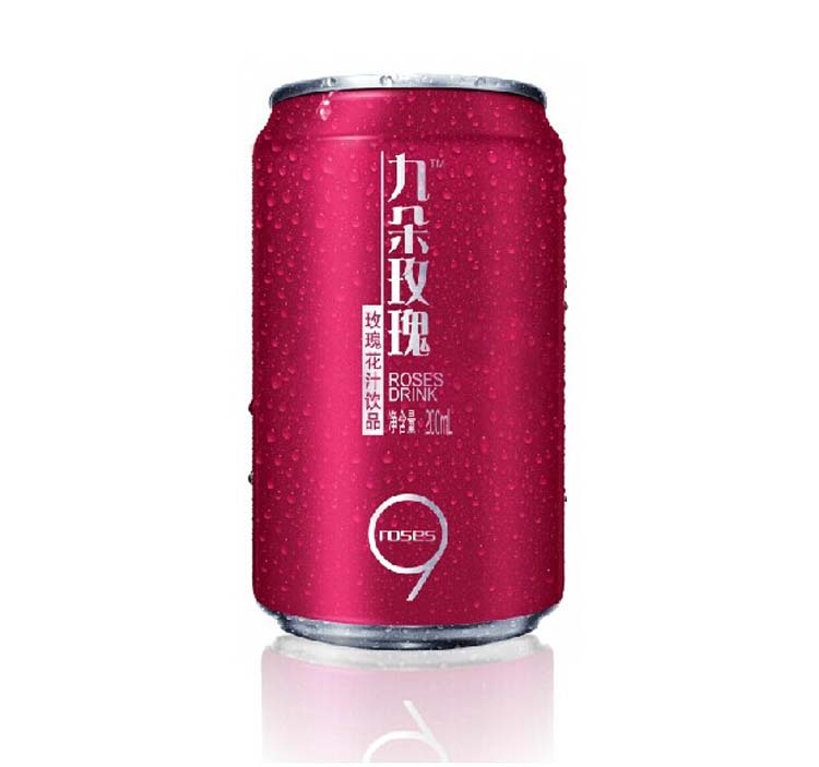 七夕 九朵玫瑰花汁 饮料 200ml*24瓶 批