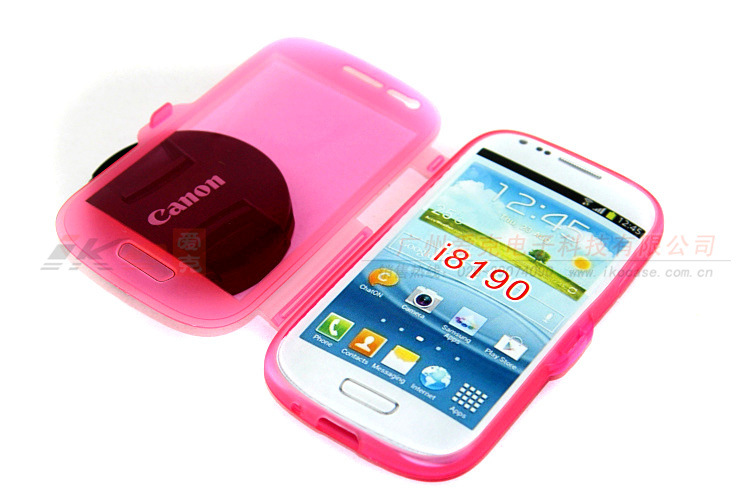 三星 I8190 磨砂透明翻盖 09