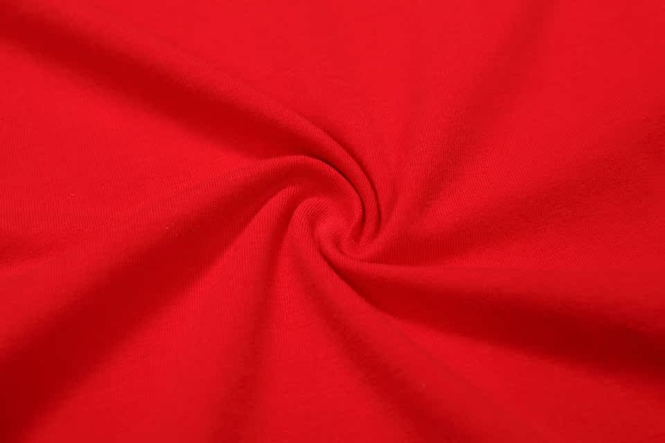 夏季男装EVISU品牌新款男式t恤潮流纯红色男
