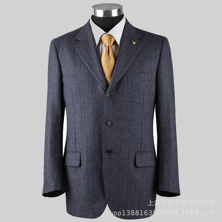上海男式西服职业装定制厂 商务套装西服定做