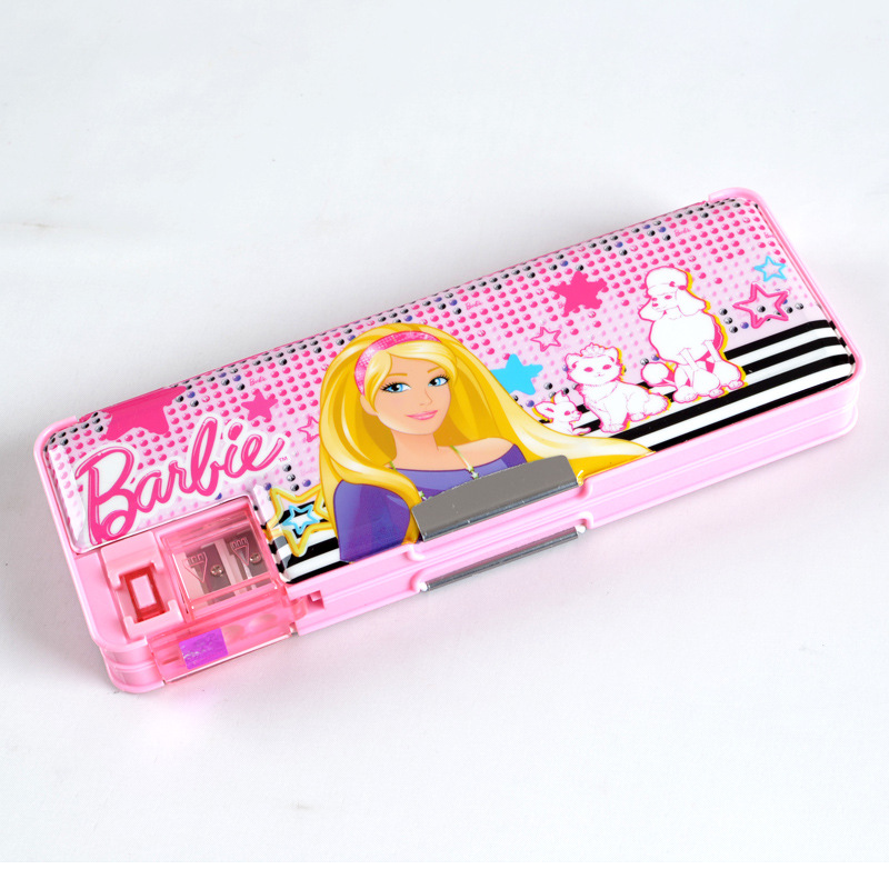 芭比公主小学生铅笔盒 女生男生文具盒 可爱文