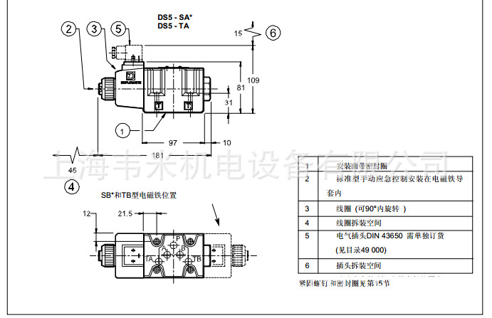 交流型电磁阀外型及安装尺寸2