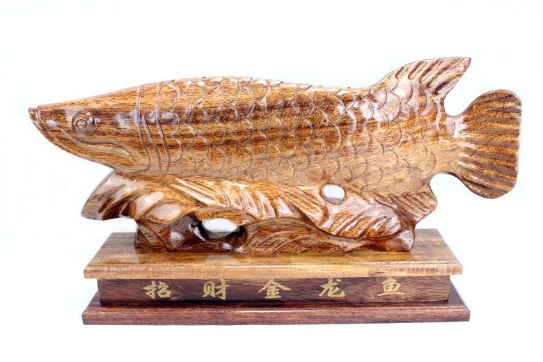 实红木雕刻金龙鱼摆件花梨木工艺品家具饰品客厅招财风水鱼工艺品