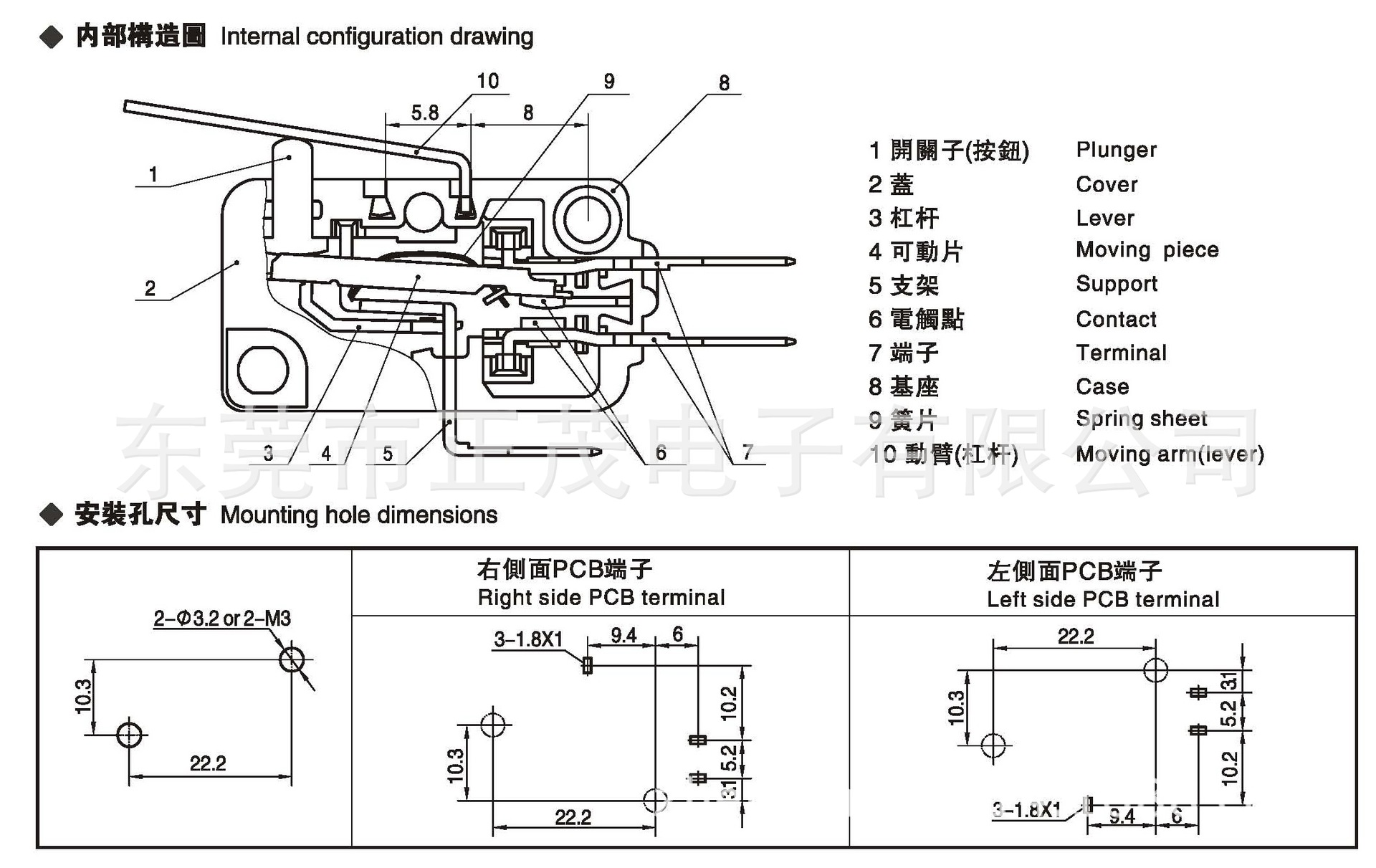 东莞微动开关 kw3a-16z0 原厂品质 超长寿命 多国认证 厂价直销