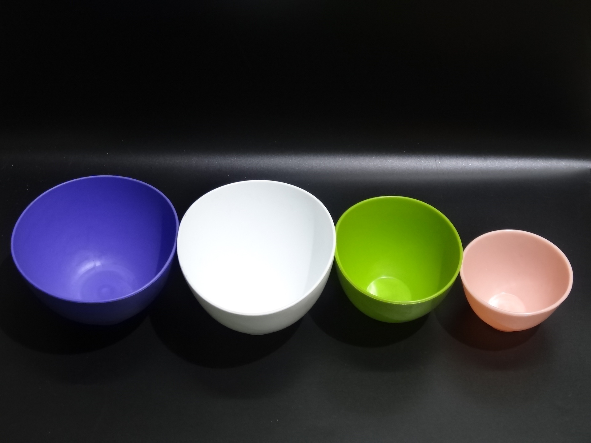 美观耐用彩色橡胶调膜碗塑胶软碗软膜碗面膜碗中号