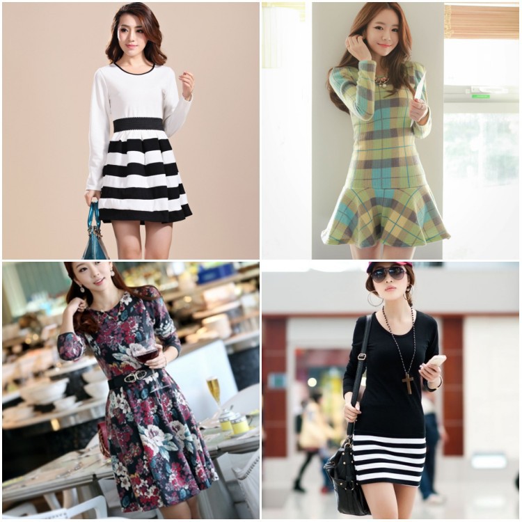 <em>外贸</em>原单库存<em>春季女装</em>长袖连衣裙 秋款欧美新