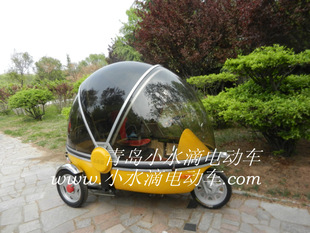 老年代步车 山东地区批发全封闭式电动三轮车 小水滴代步车