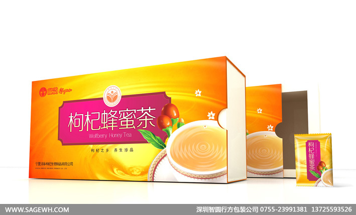 枸杞蜂蜜茶包装设计