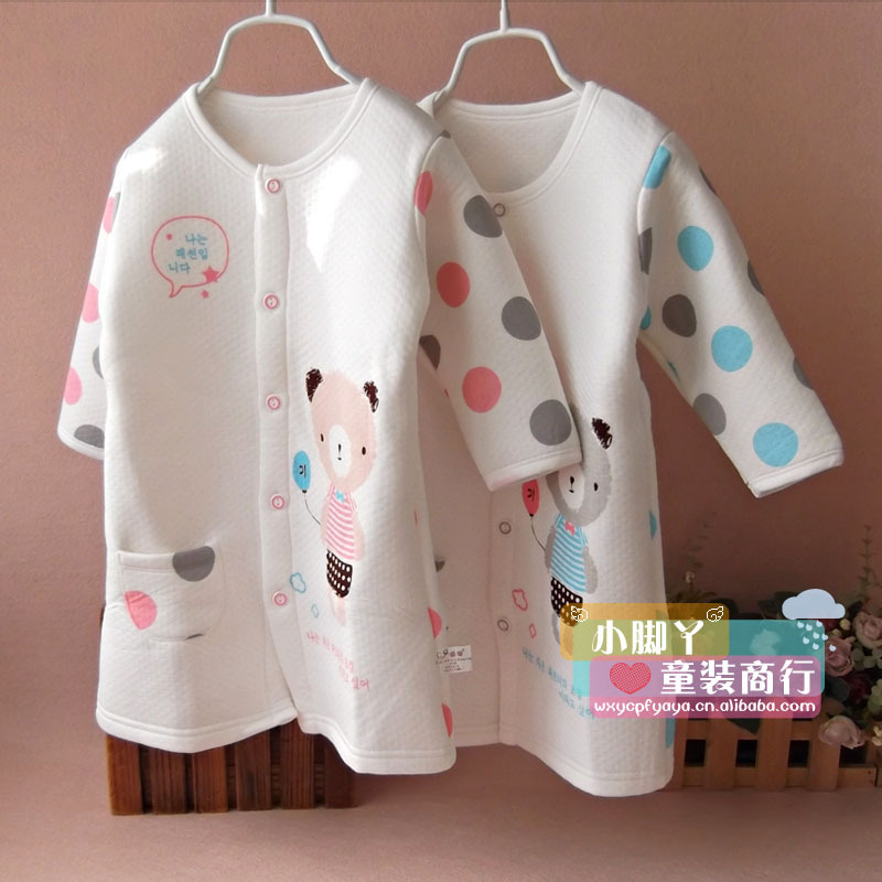 璐璇14314004宝宝竹纤维保暖<em>睡袍</em>婴<em>幼儿睡袍</em>