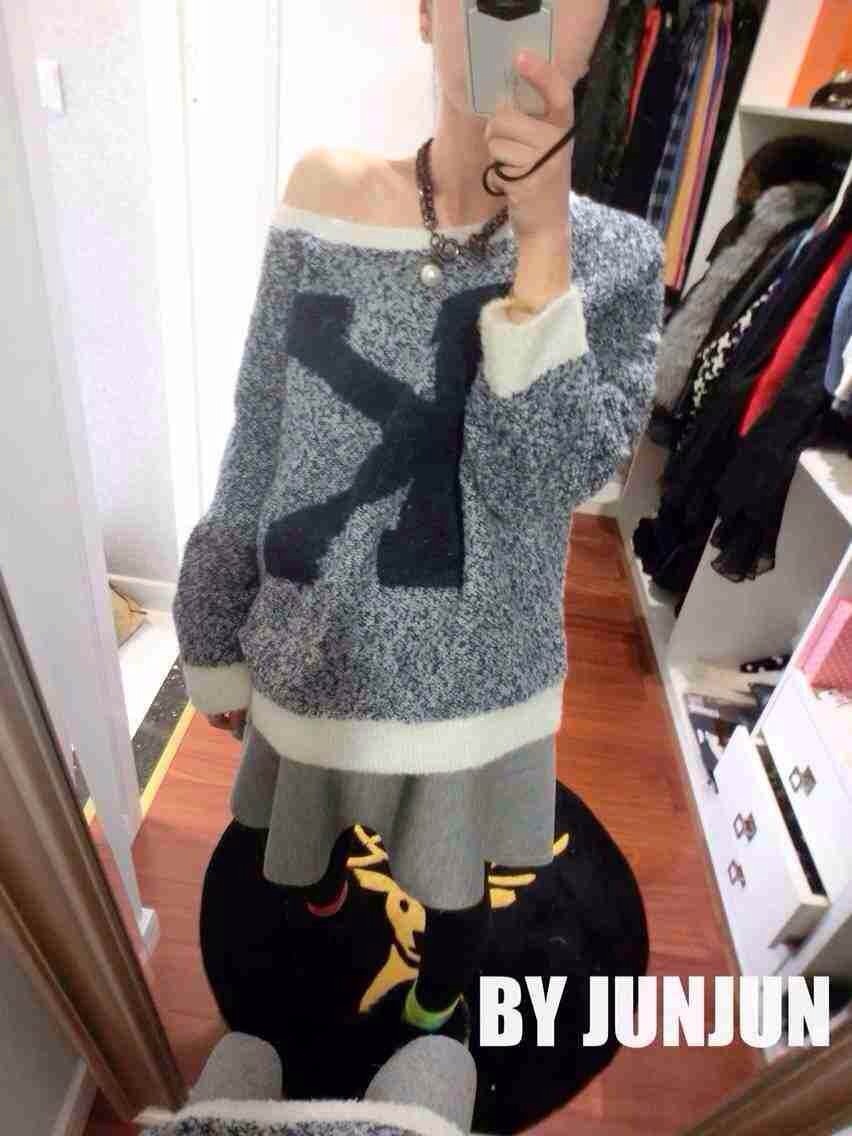 服装鞋帽箱包,钟表眼镜 女装 女式毛衣 缺货正版junjun同款韩国毛毛线