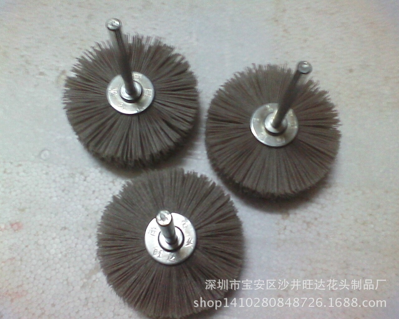 根雕浮雕抛光刷_杜邦丝花片单片打磨花头木工