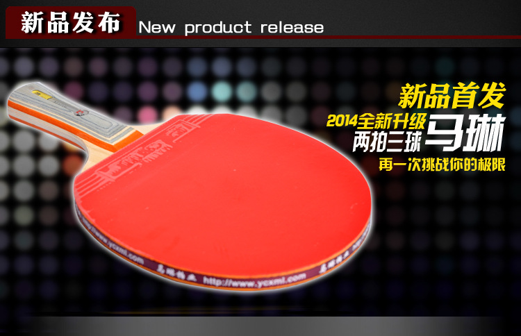 厂家直销 专柜正品马琳乒乓球拍插牌套装短柄直拍 两拍三球套装