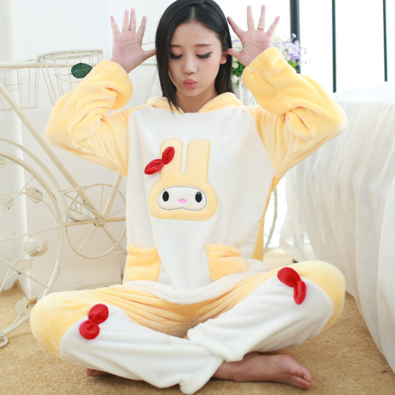 秋冬高级<em>水貂绒</em>法兰绒 <em>睡衣</em>套装<em>女士</em>家居服套