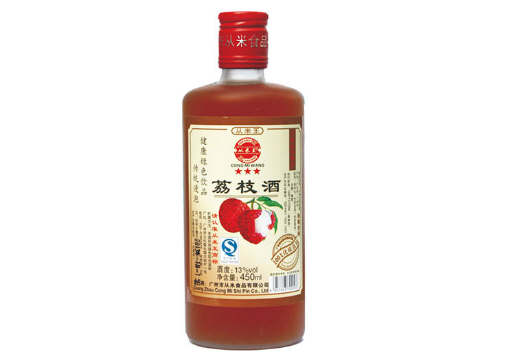 【厂家直销广州从化特产荔枝水果酒13度450m