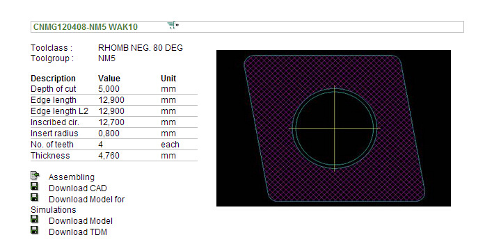 CNMG120408-NM5 WAK10参数