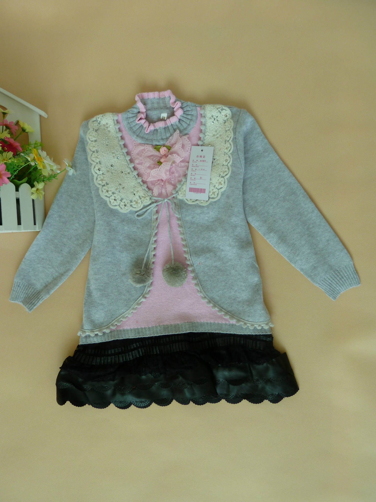 童<em>毛衣</em>-女孩<em>毛衣</em>皮裙 <em>儿童韩</em> 新款-童<em>毛衣</em>尽在