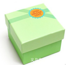高档精美礼品盒 首饰盒 清新绿色正方形手表盒