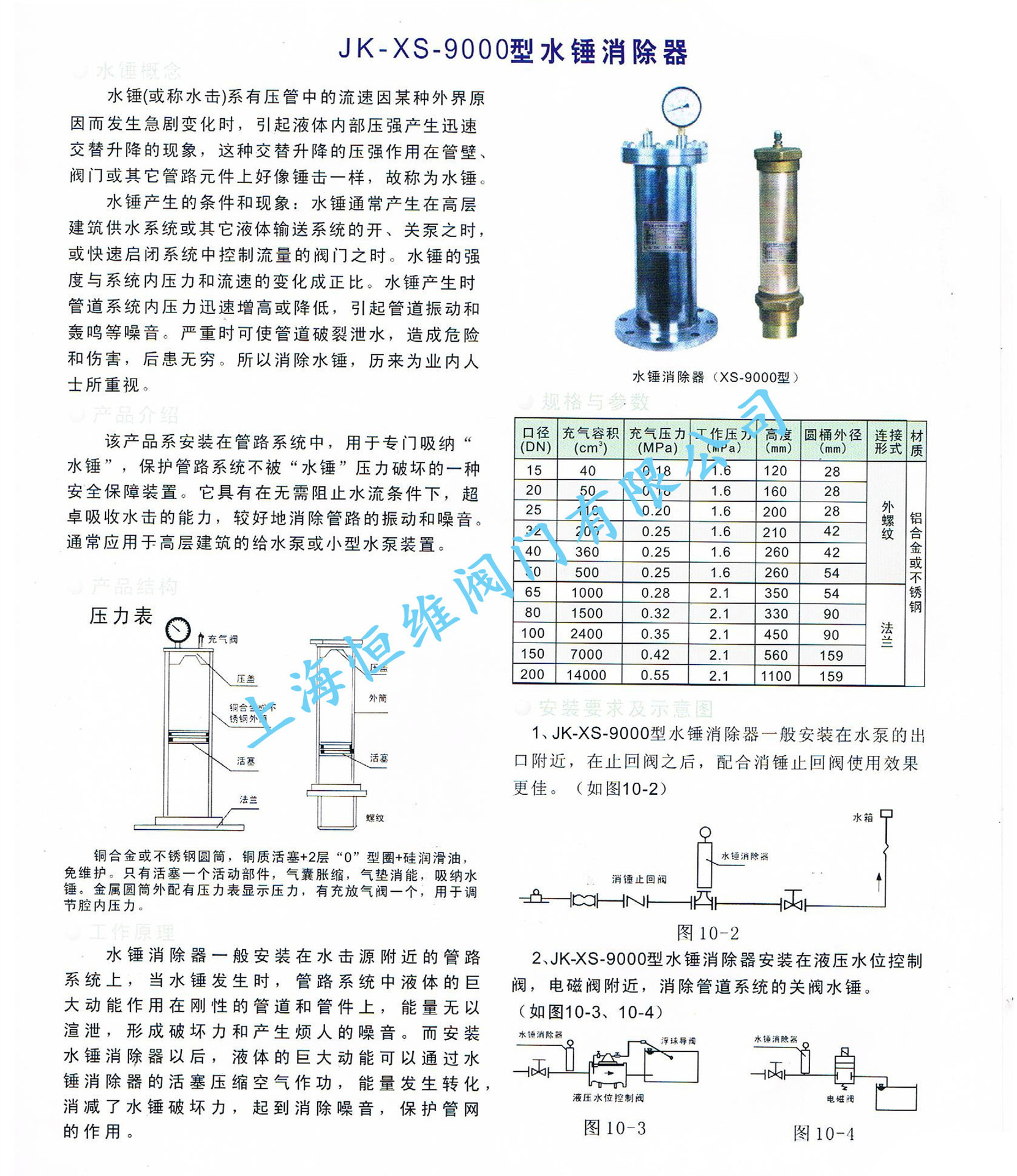 厂家直销-jk-xs-9000水锤消除器/水锤吸纳器/水锤吸纳器-质量三包