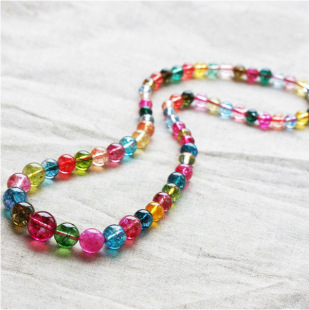 批发采购水晶工艺品-精美五彩石塔链 项链 色彩