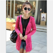 淘宝货源:淘货源棉麻<em>针织开衫</em>女装长袖超薄夏