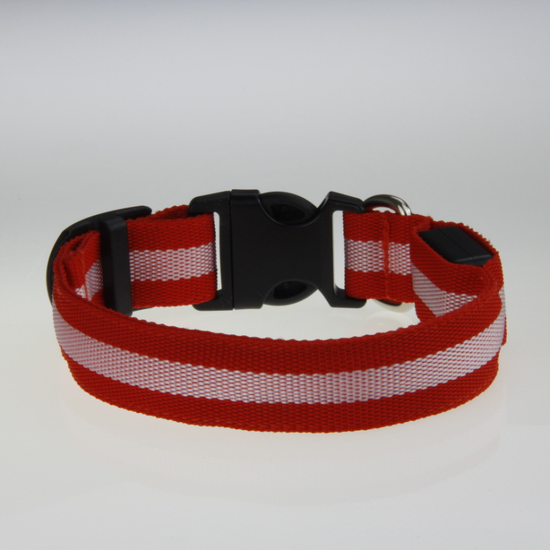 2.5cm条纹光纤狗项?个规?个颜 发光狗项 (29