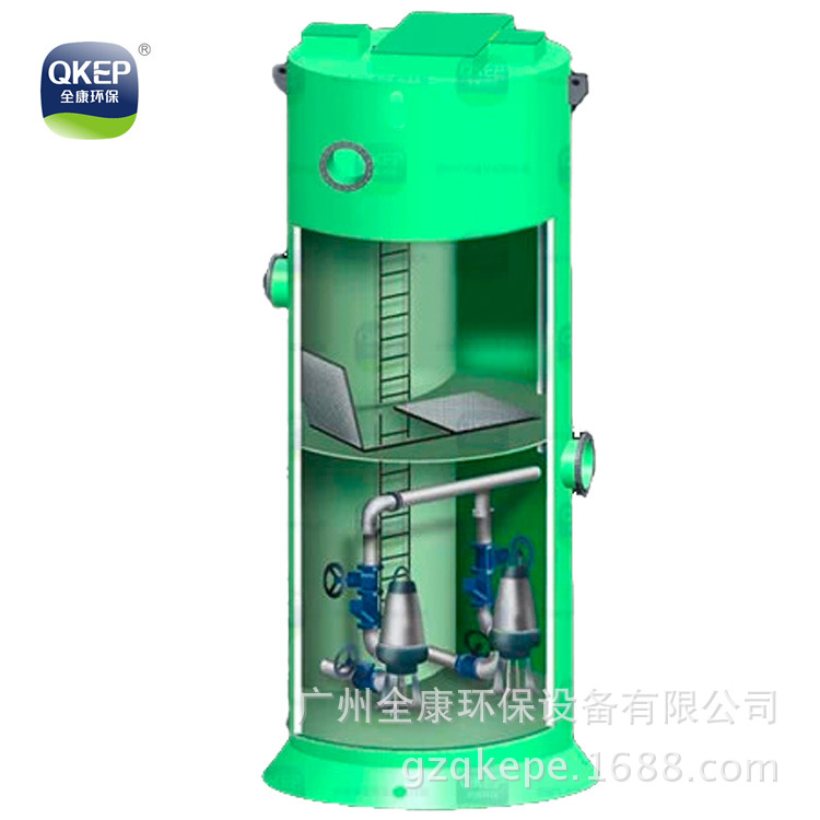 全康一體化預(yù)制泵站結(jié)構(gòu)示意圖