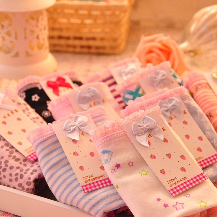 888 佐米<em>草莓 女士</em>外贸内裤批发 多花色义乌可