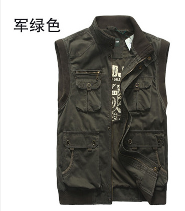 新款AFS JEEP/战地吉普户外<em>摄影</em>钓鱼<em>马甲男</em>