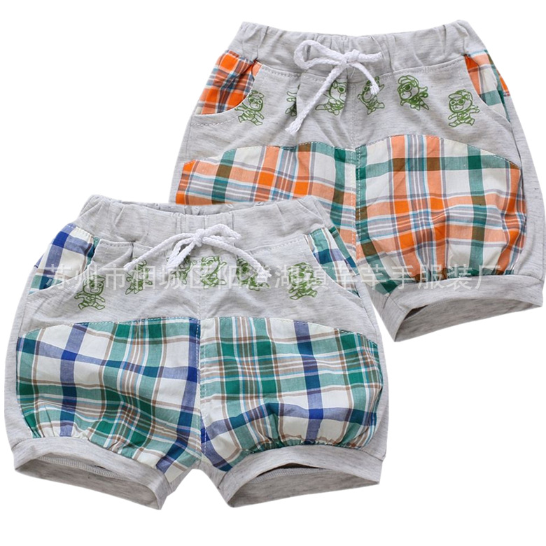 【低价销售两用裆全棉优质卡通小童<em>男女</em>童<em>短裤</em>